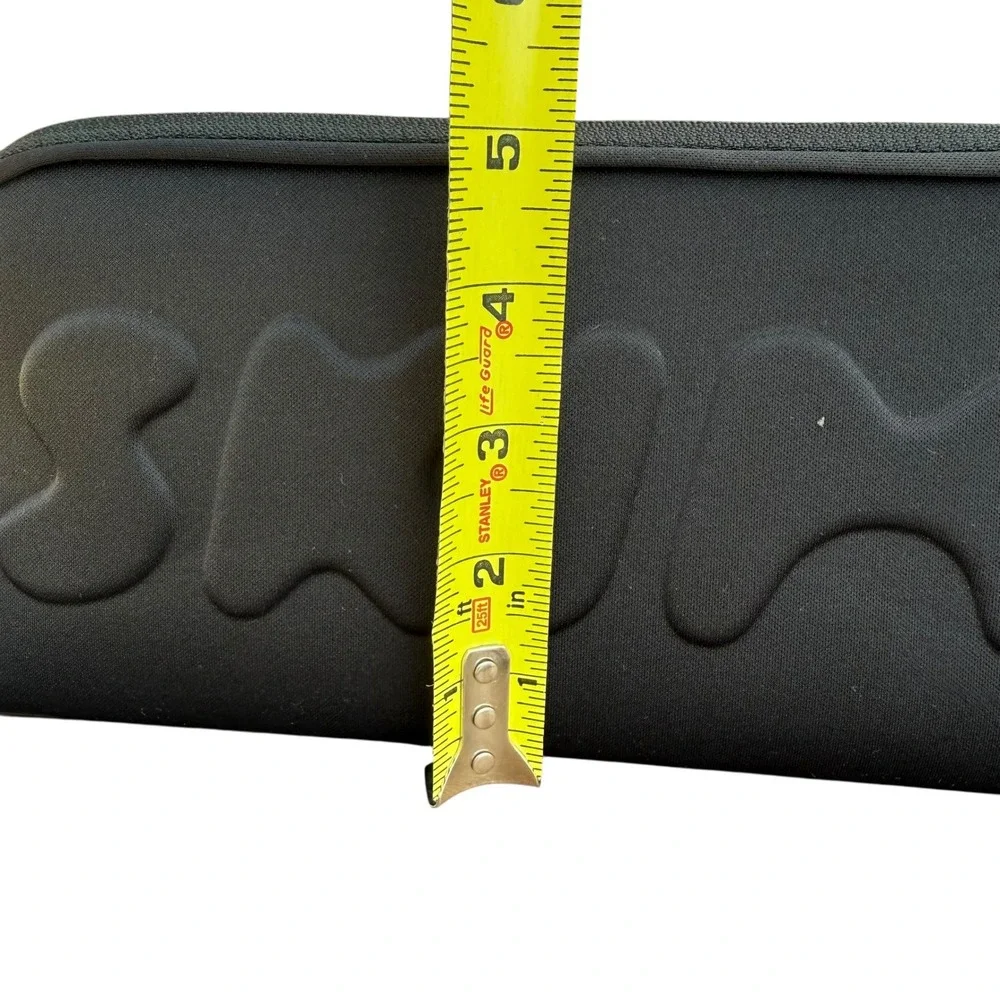 SKIMS Black Neoprene Case‎ Makeup Travel Bag Pouch Cosmetic Organizer New